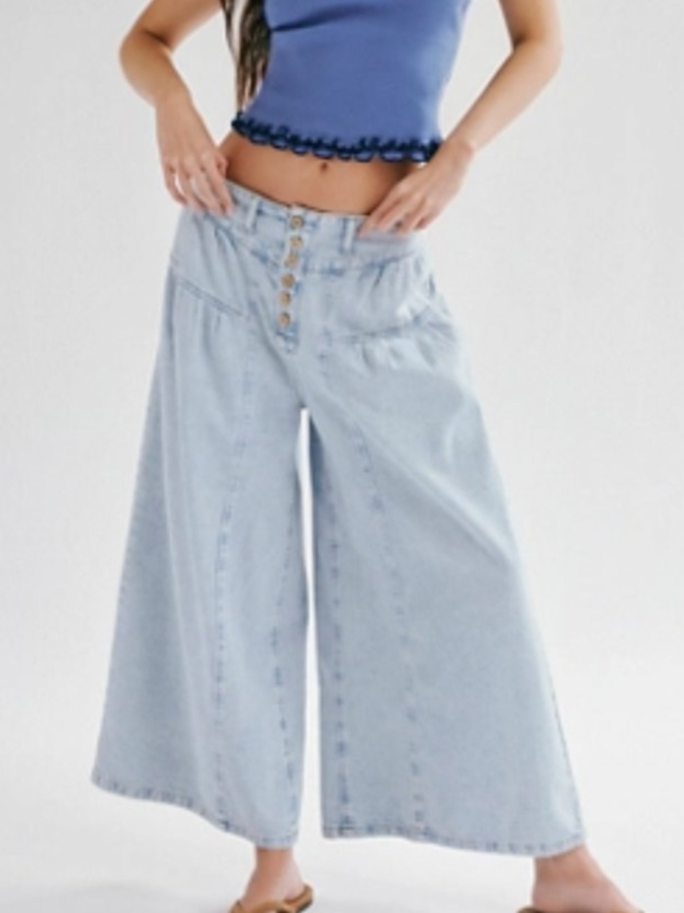 We The Free Blossom Pull On Jeans, SZ L, EUC